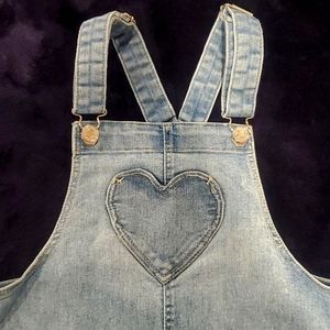 Girl's Denim Heart Jumper